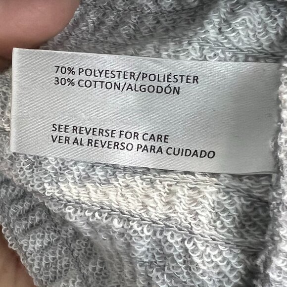 🤍 A Love Story Rhinestone Light Gray Long Sleeve Cropped Sweatshirt – Size XL - Picture 7 of 8